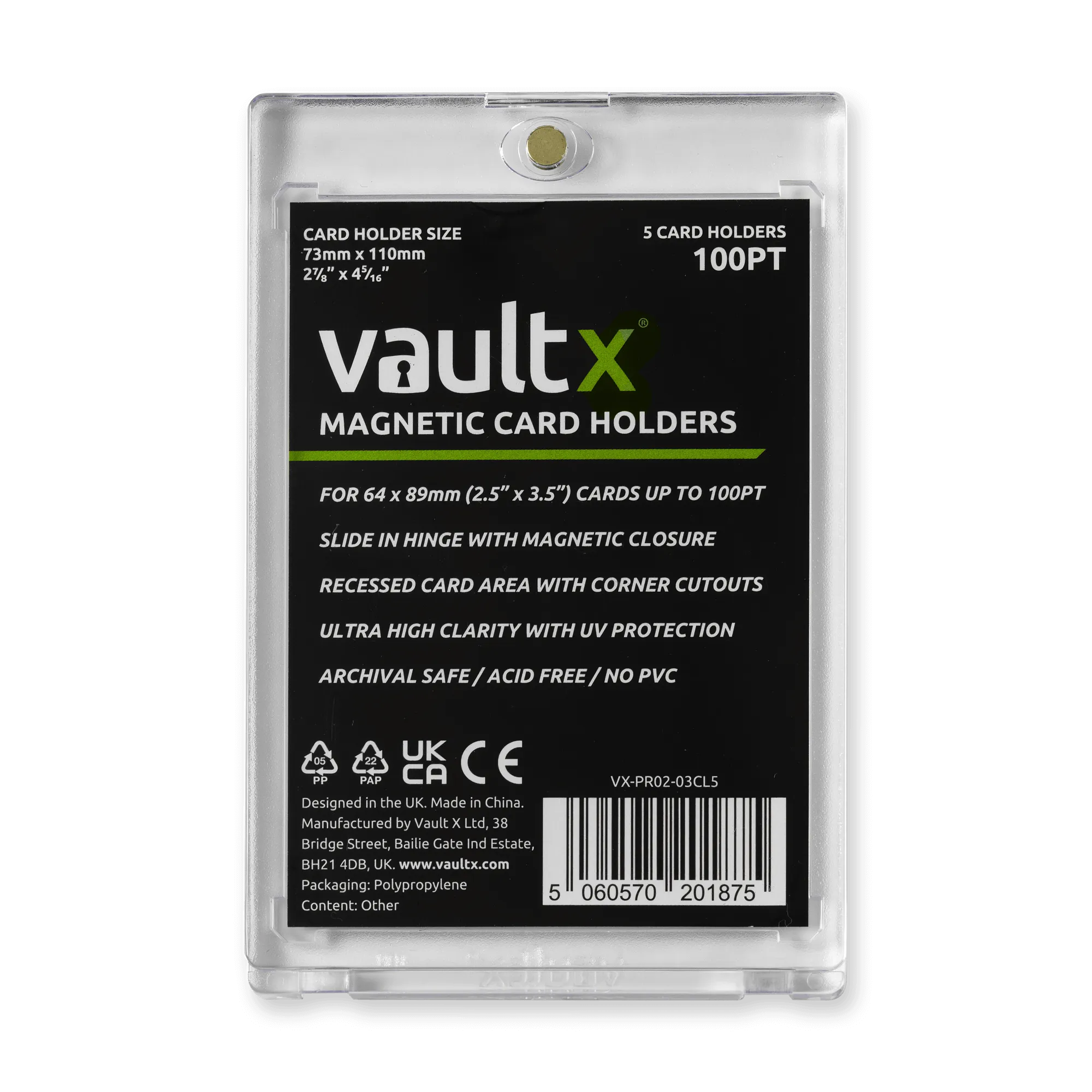 Magnetic Card Holders 100pt