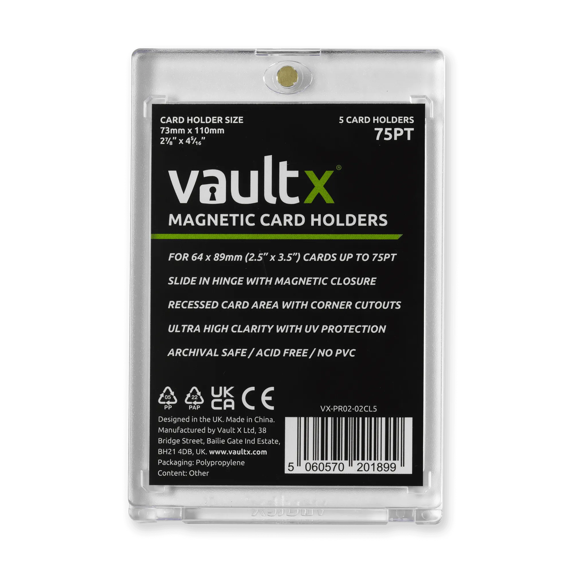 Magnetic Card Holders 75pt