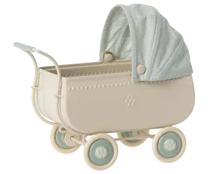 MAILEG Pram, Micro - Blue