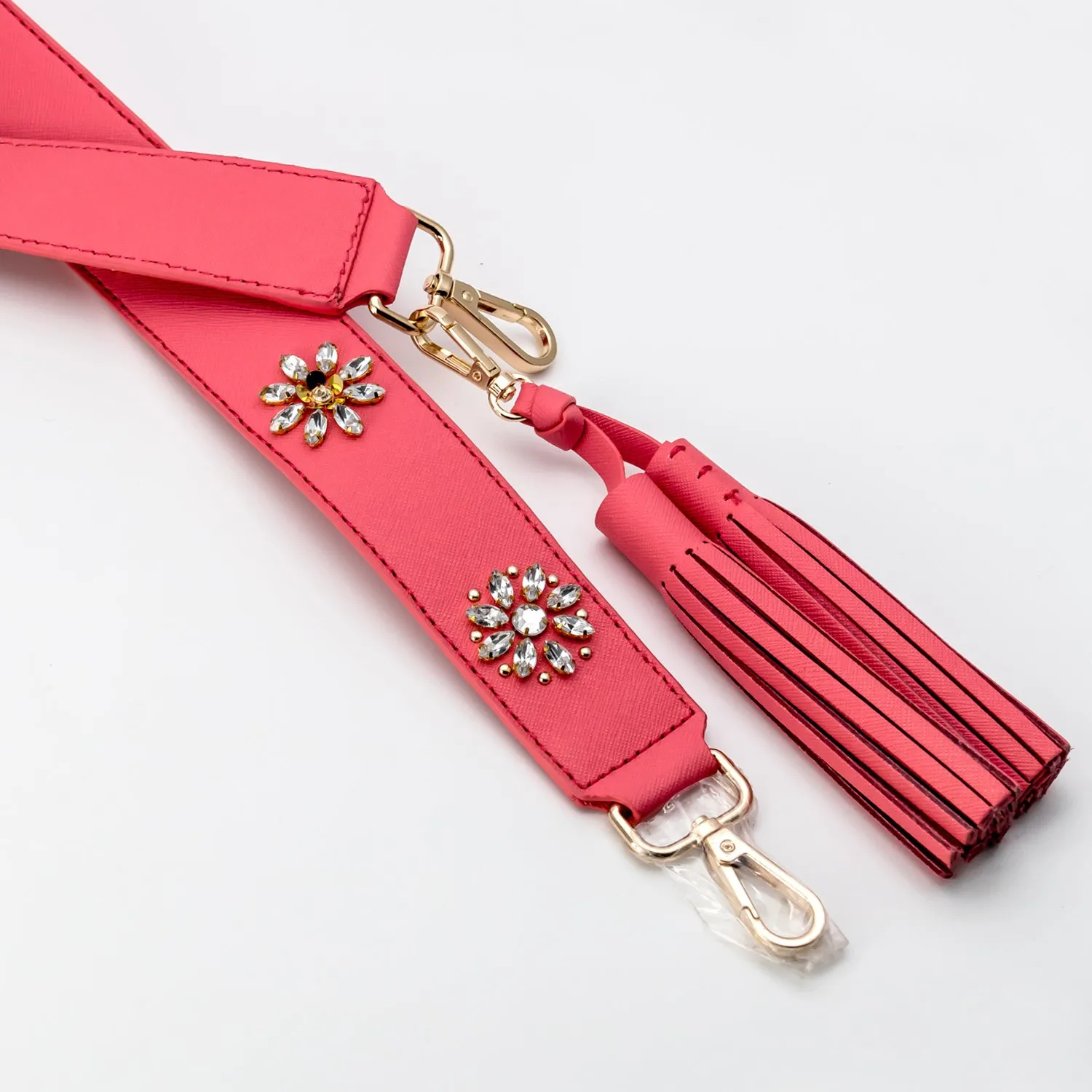 Make It Mine Crystal Flowers Strap/Tassel Pack