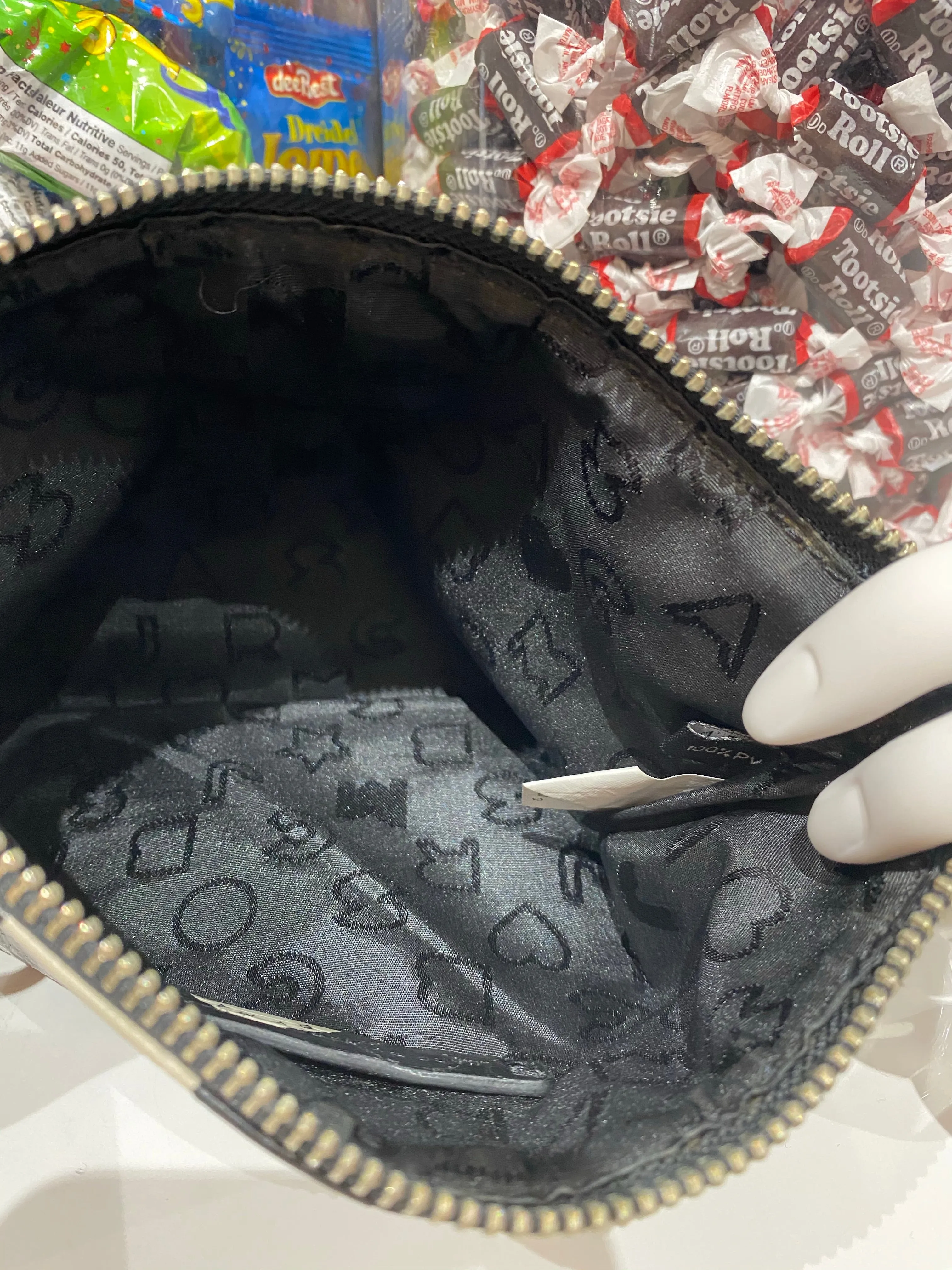 Marc Jacobs Croc Embossed Polka Dot Pouch