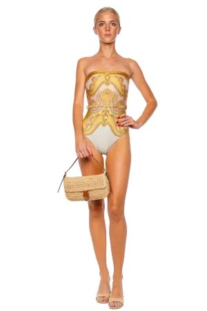 Maxine Chain Bandeau One Piece Swimsuit