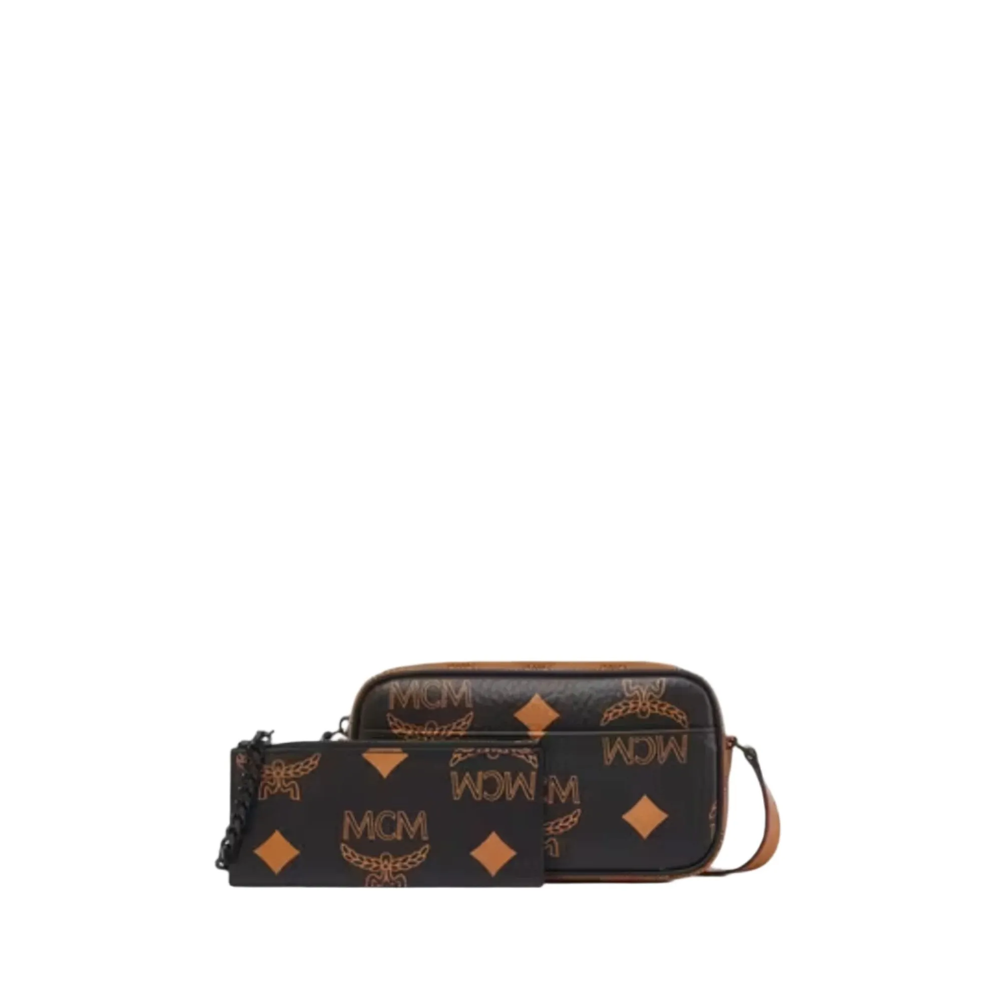 MCM Women's Aren Crossbody w/ Pouch in Monogram Mix