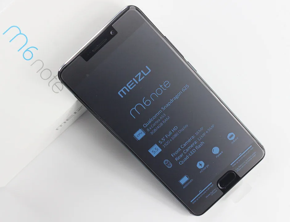 Meizu NOTE6 LTE Mobile Phone - 3GB RAM, 4G,  Octa Core, 4000mAh, Fingerprint ID, 5.5 Inch - 32GB ROM, Black