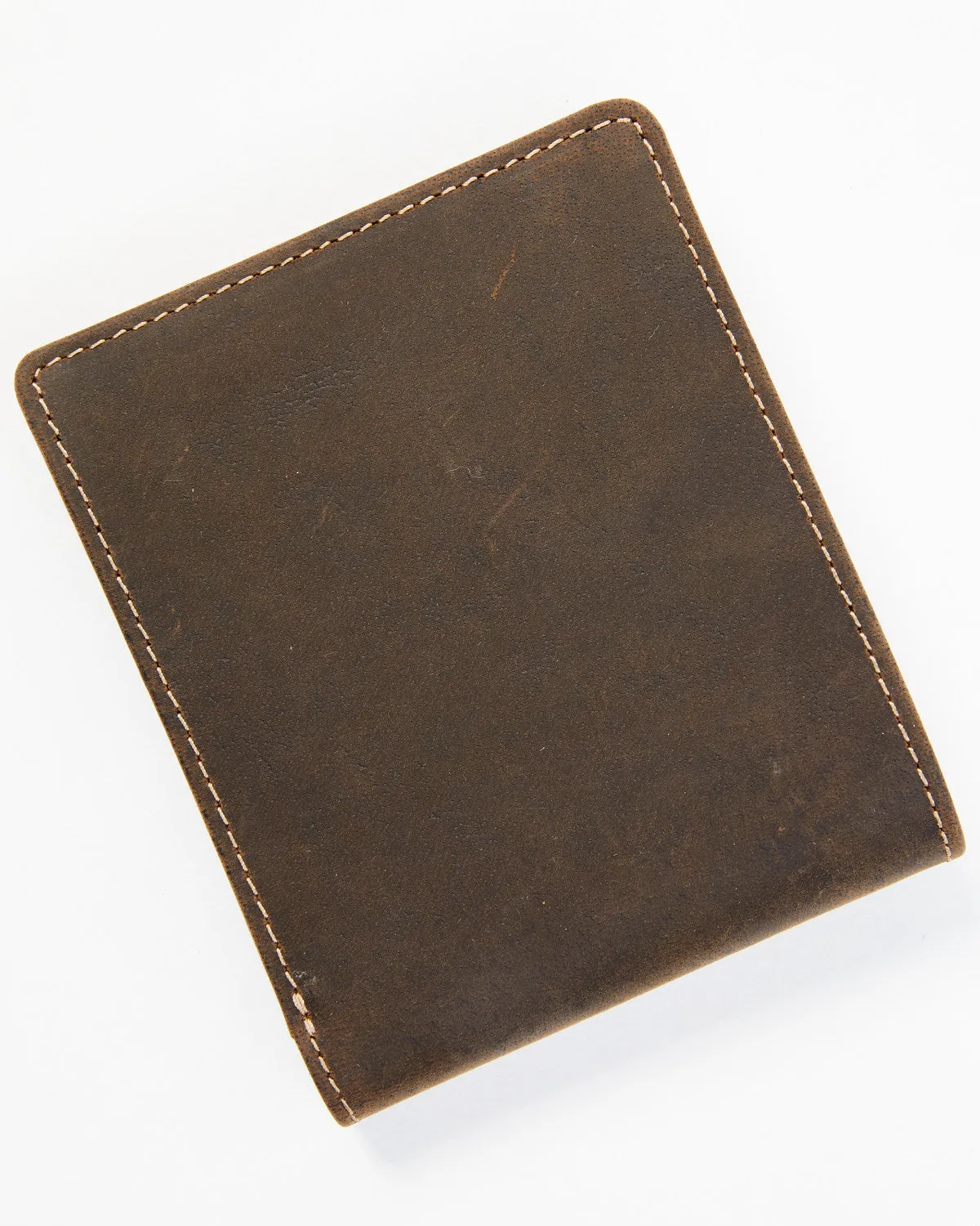 Men's Brown Flag Bifold Wallet