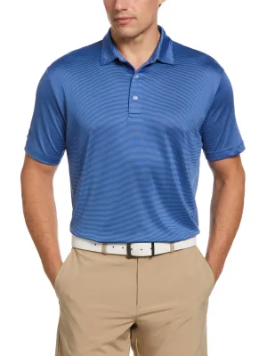 Mens Fine Line Stripe Polo