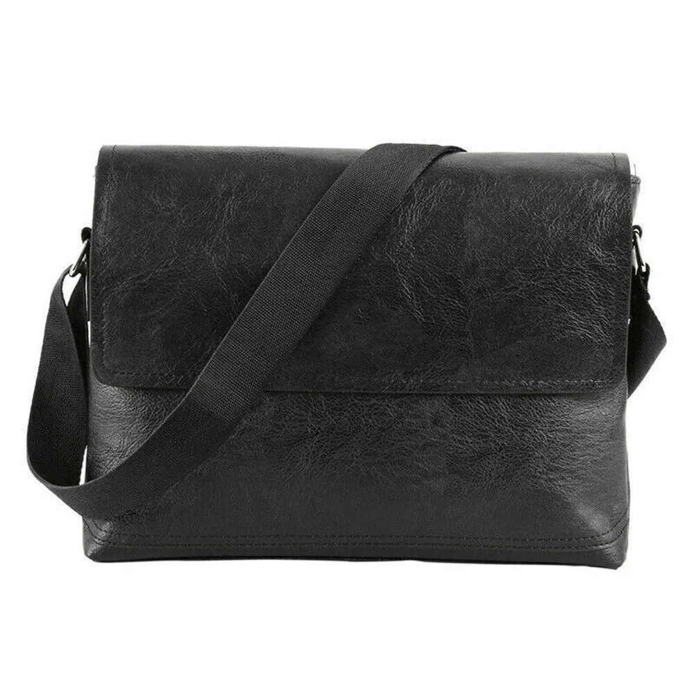 Men's Leather Business Bag – Multifunctional PU Crossbody Shoulder Bag | Casual Vintage Handbag Gift for Men