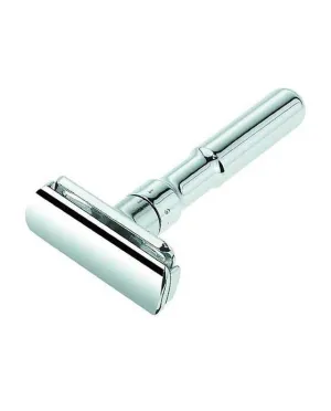 Merkur Futur Chrome Adjustable Double Edge Safety Razor Safety Razor With Snap Closure, Chrome