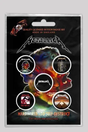 Metallica Button Badges Pack - Hardwired to self-destruct