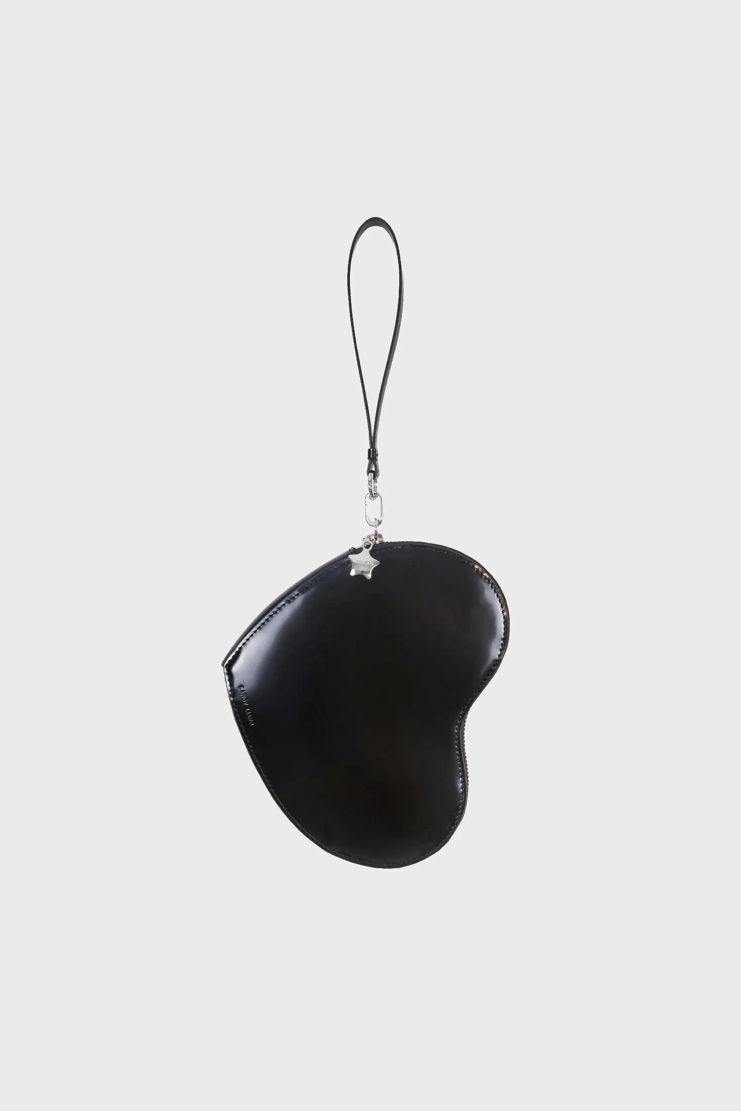 Mid Heart Zip in Black