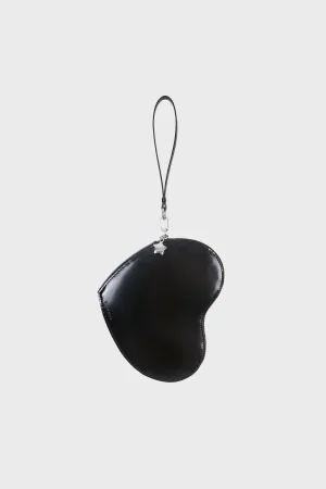 Mid Heart Zip in Black