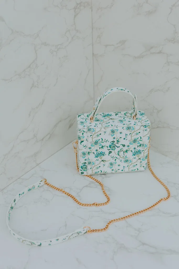 Mindy Blue Floral Bag