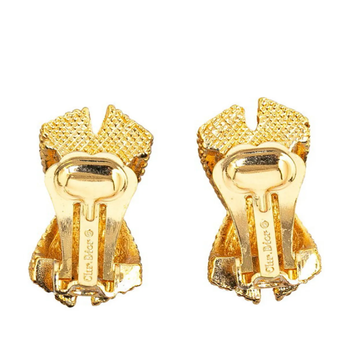 MINT. Vintage Christian Dior golden cross earrings.  Great gift idea. Classic jewelry. 070218ys1