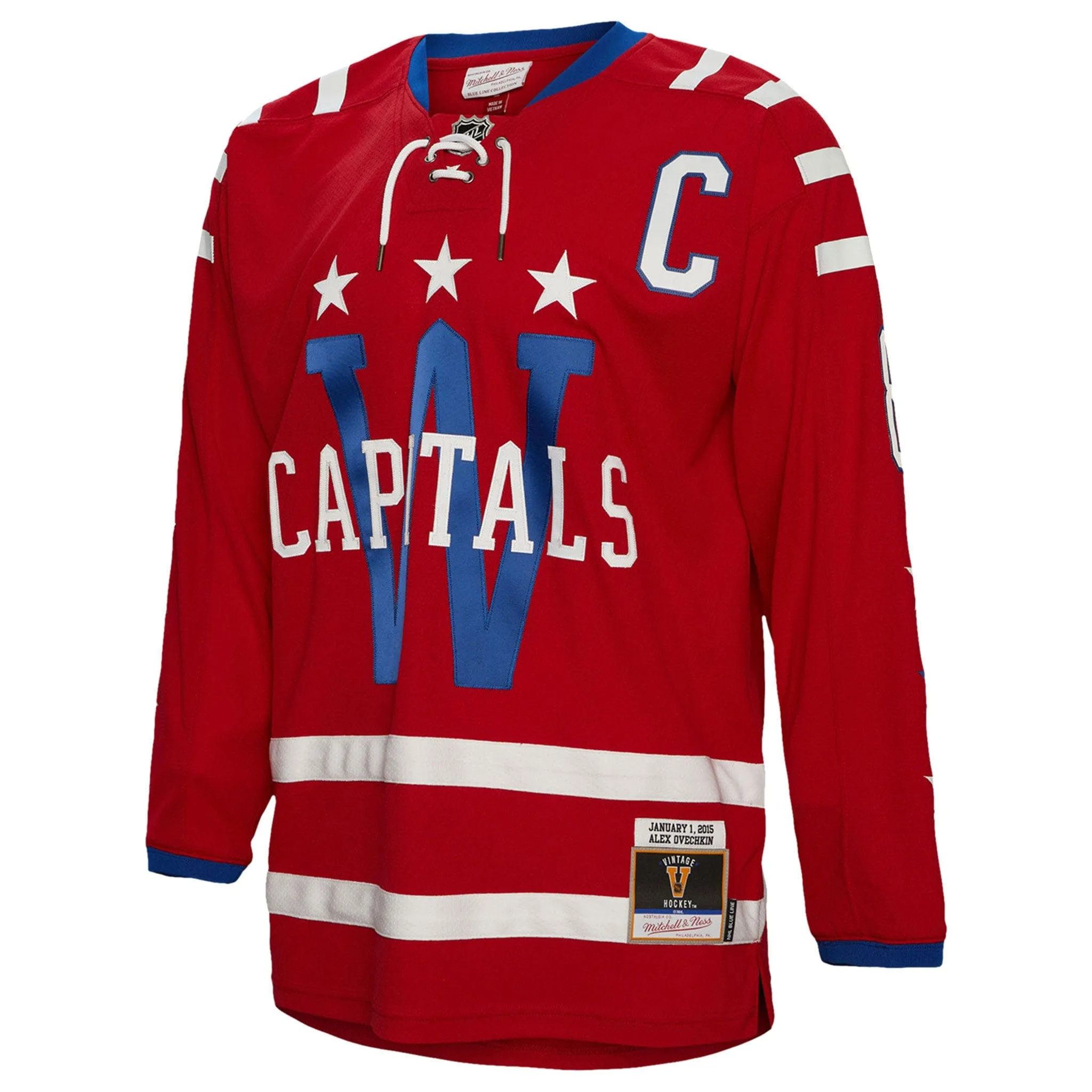 Mitchell & Ness Blue Line Vintage Senior Jersey - Washington Capitals Alex Ovechkin