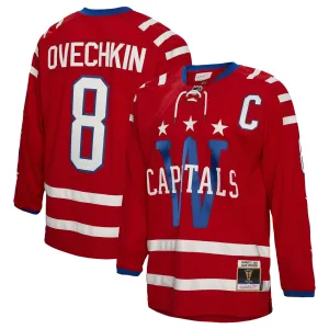 Mitchell & Ness Blue Line Vintage Senior Jersey - Washington Capitals Alex Ovechkin