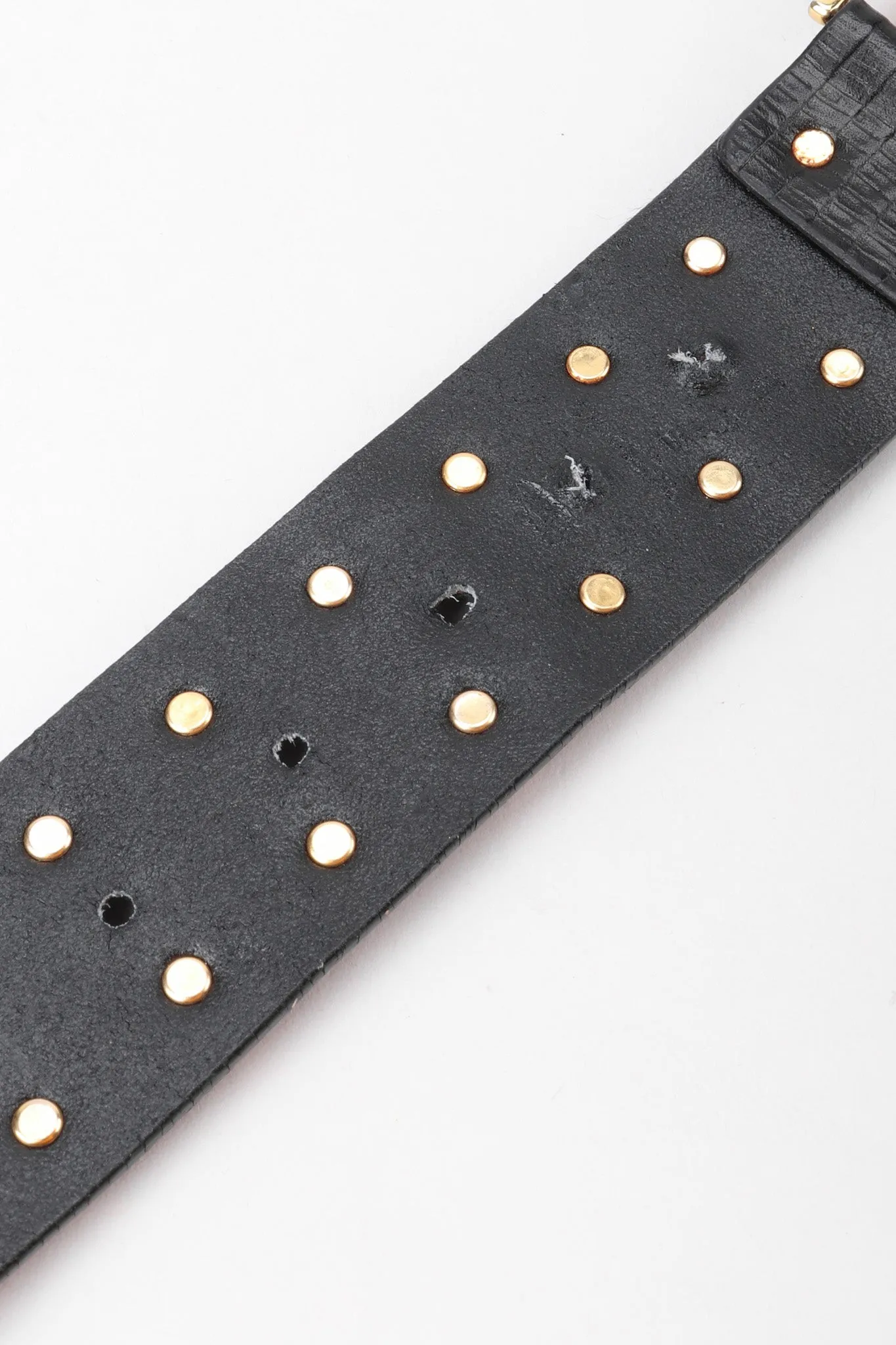 Mixed Metal Studded Medusa Belt