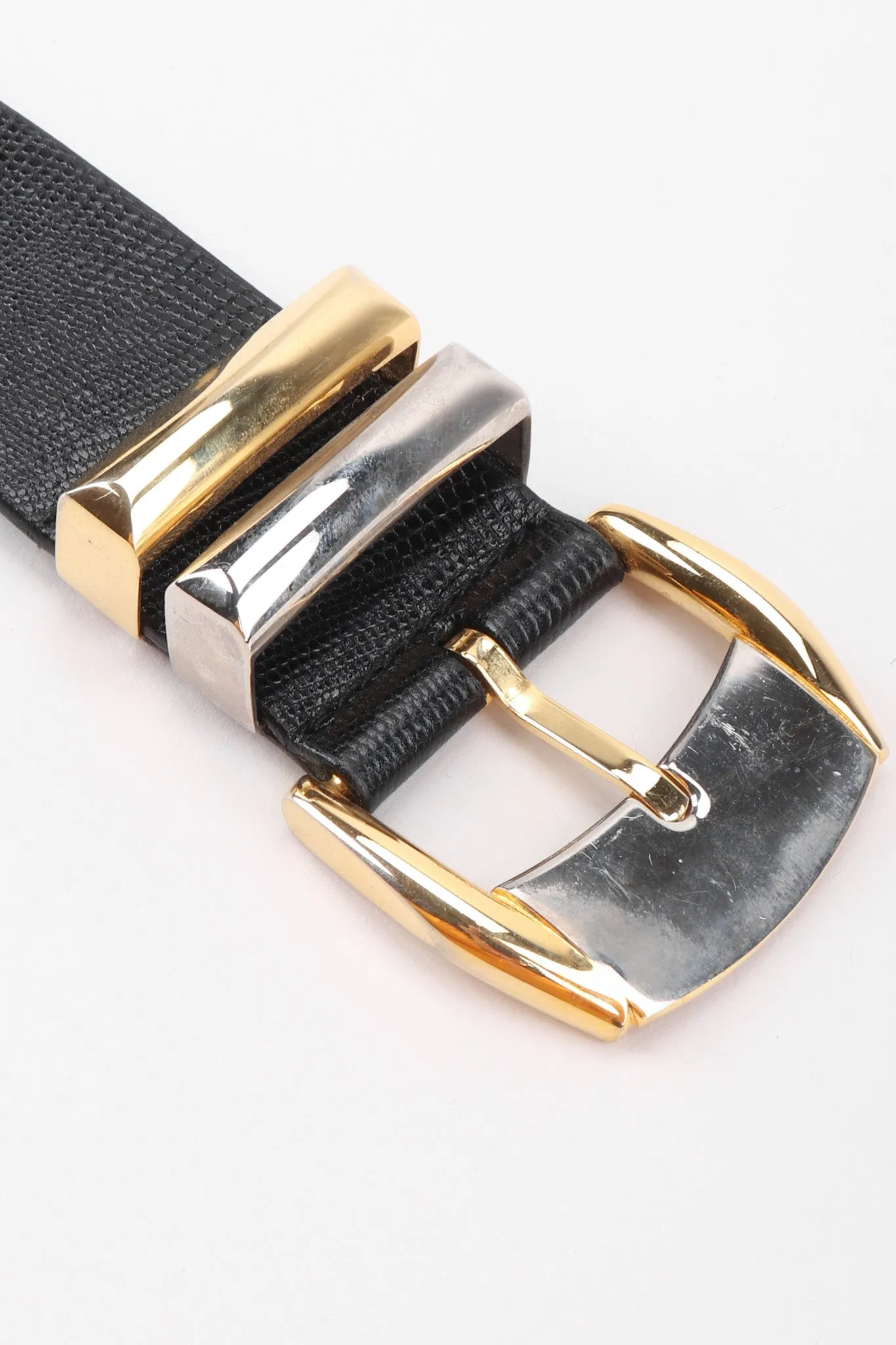 Mixed Metal Studded Medusa Belt