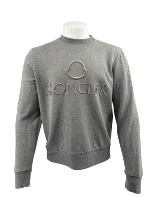 Moncler Embroidered Logo Sweatshirt - Grey
