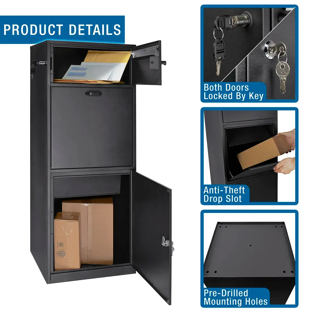 MPB-700 Dual Compartment Locking Mail and Parcel Box | CB13704