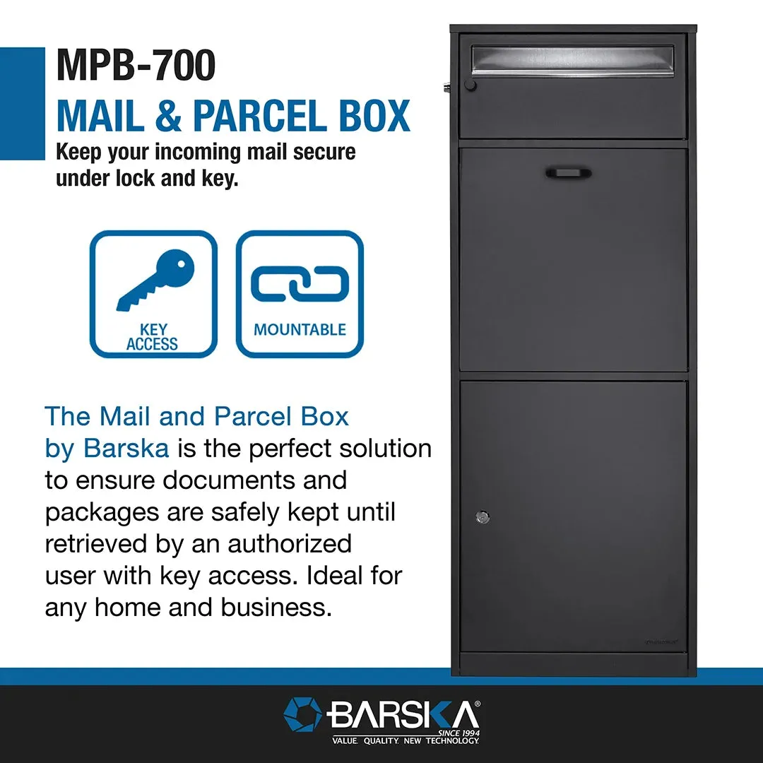 MPB-700 Dual Compartment Locking Mail and Parcel Box | CB13704
