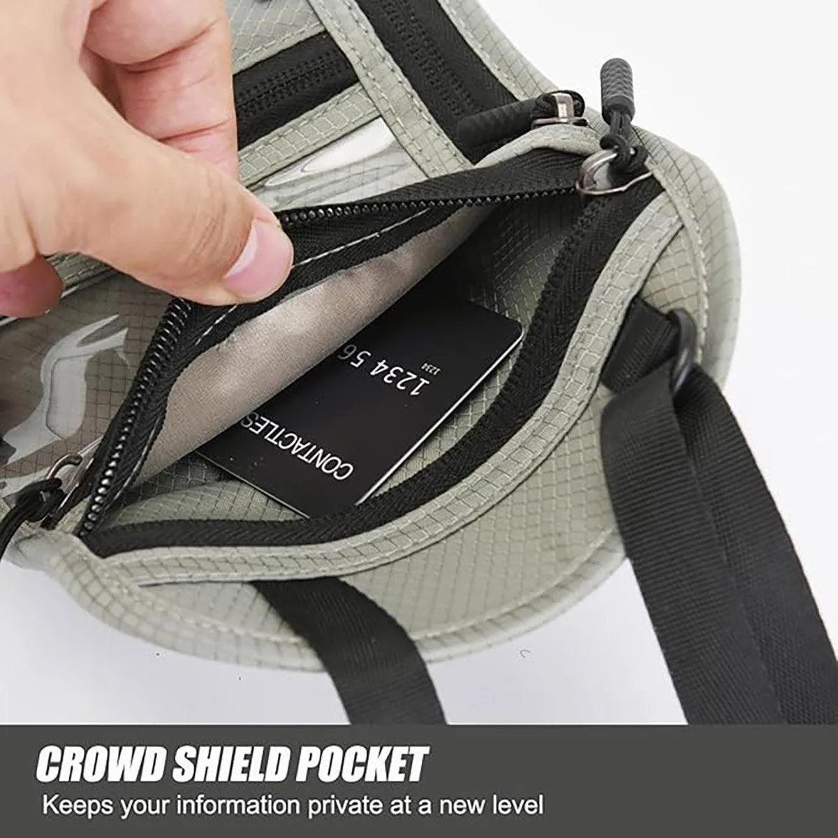Multi-Functional Travel Passport Document Bag Protective Case Cover Holder