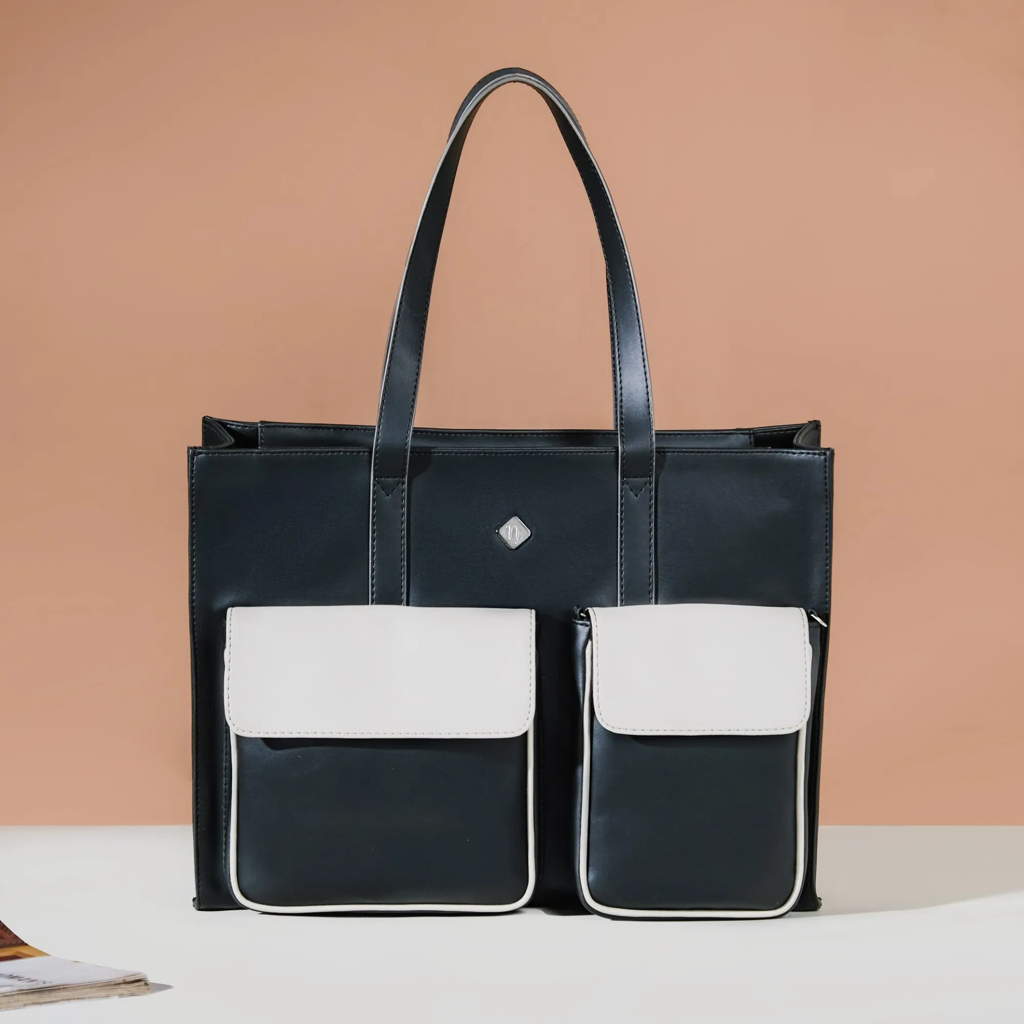 Multifunctional Designer Tote Bag Black