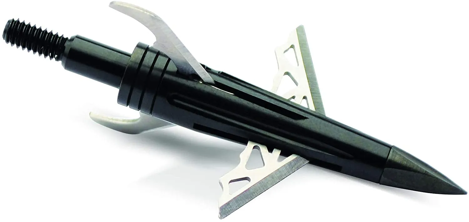 NAP New Archery Products DK4 Dark Knighr125 Grain Crossbow Hybrid Broadhead 3 Pack