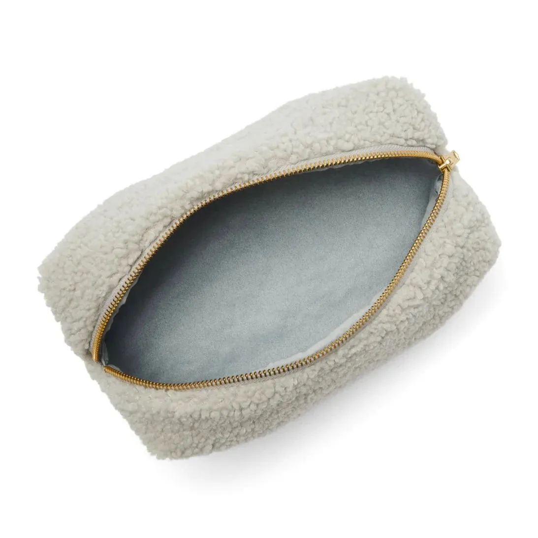 Nappy, Wipes & Essentials Mama Pouch (Light Grey Teddy)