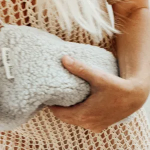 Nappy, Wipes & Essentials Mama Pouch (Light Grey Teddy)