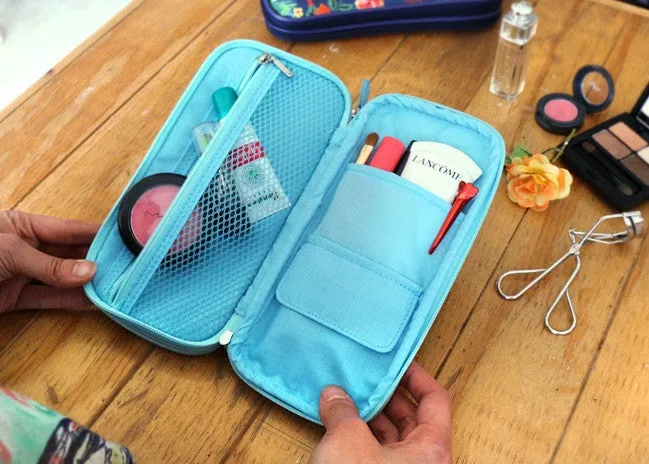 Nathalie Lete Double Sided Pouch - Blue Bird