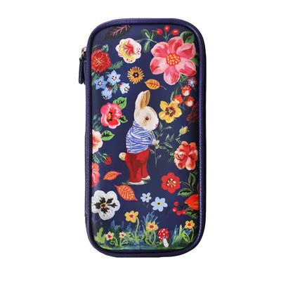 Nathalie Lete Double Sided Pouch - Blue Bird