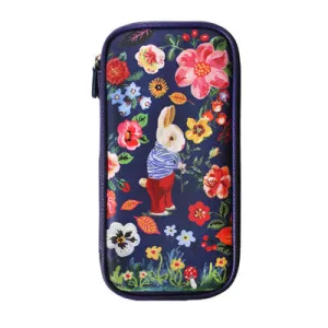 Nathalie Lete Double Sided Pouch - Blue Bird