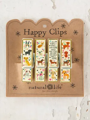 Natural Life Happy Clips-Every Dog Has a Home, Set of 4