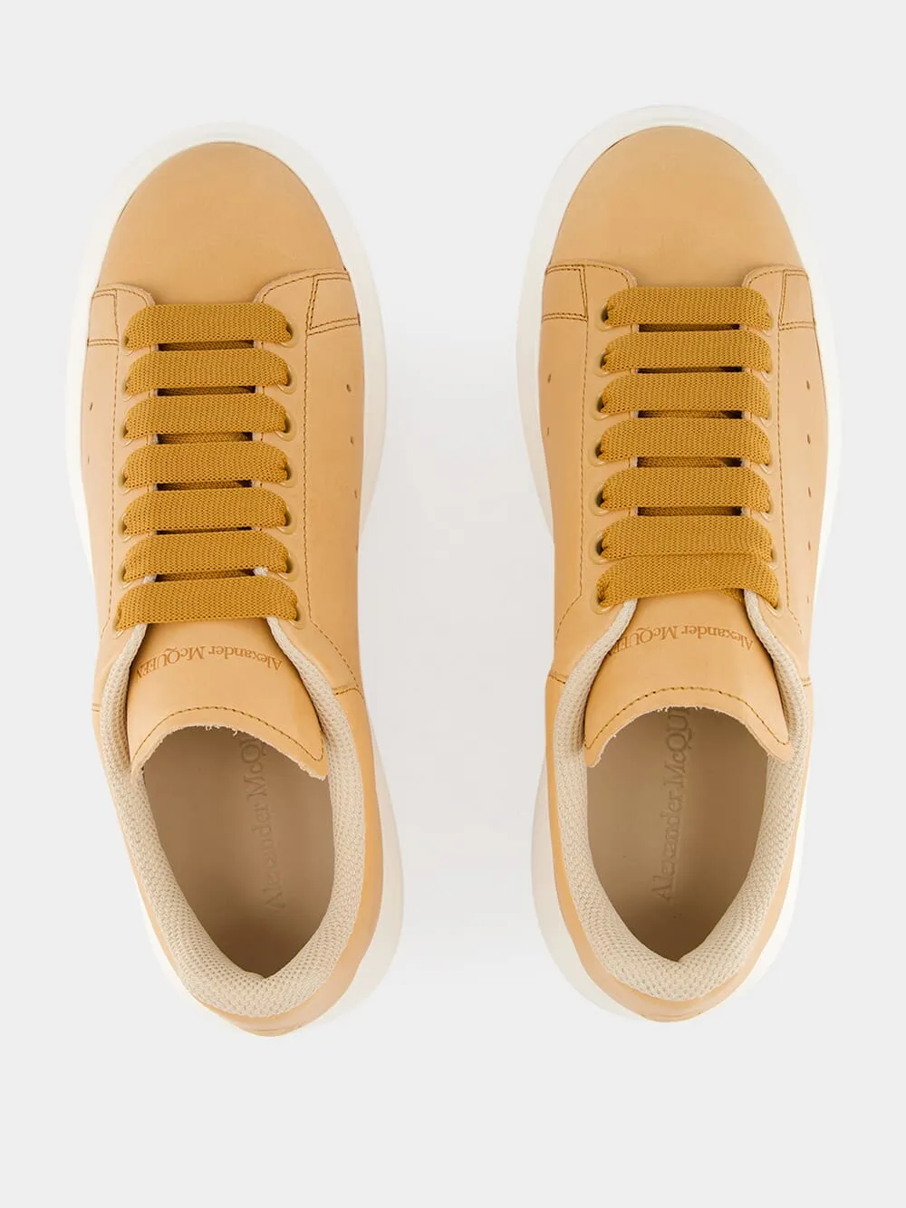 Natural Oversized Calf Leather Sneaker