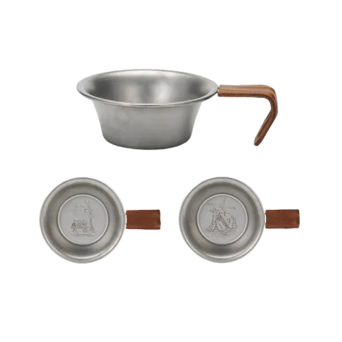 Naturehike Retro Camp Bowl (camping life) 300ml - Titanium