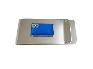 Nevada State Flag Pendant Money Clip