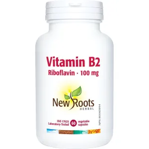 New Roots Vitamin B2 Riboflavin 60 Veg Capsules
