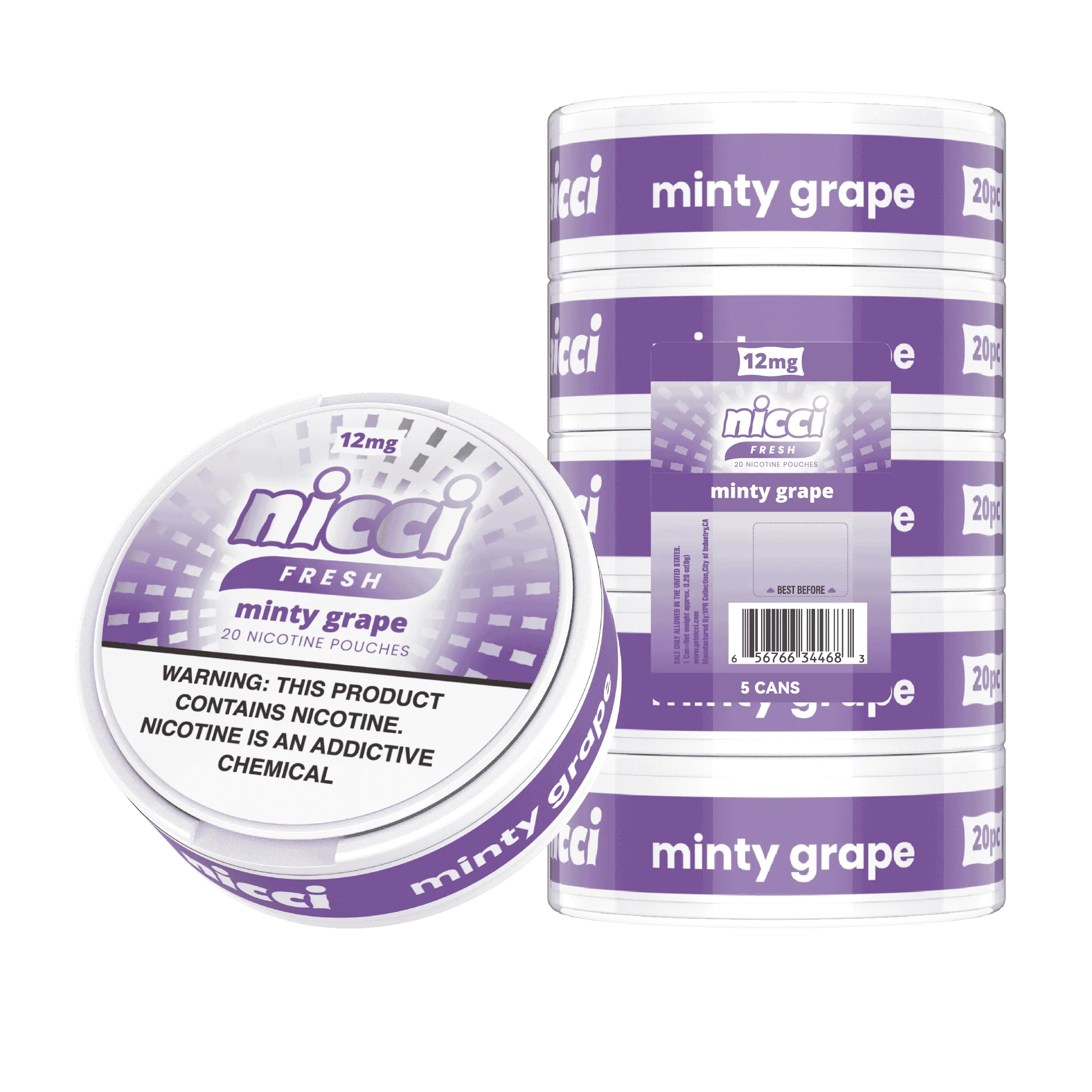 Nicci Fresh - Minty Grape (5/pack)