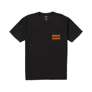 Nobody Surfs Short Sleeve Pocket Tee - Black