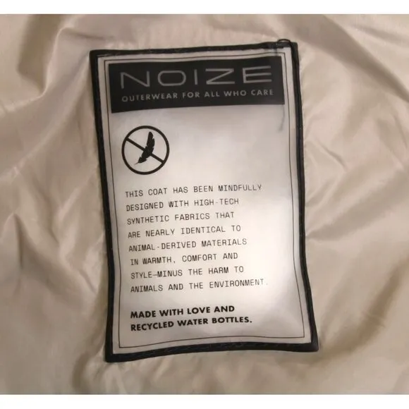 Noize Women's Martyna Hooded Puffer Vest Bone Sz L