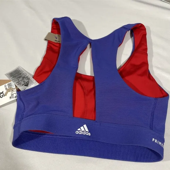 NWT Adidas [ XS ] Believe This‎ Primeblue Sports Bra in Scarlet Night