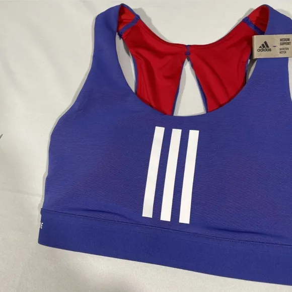 NWT Adidas [ XS ] Believe This‎ Primeblue Sports Bra in Scarlet Night