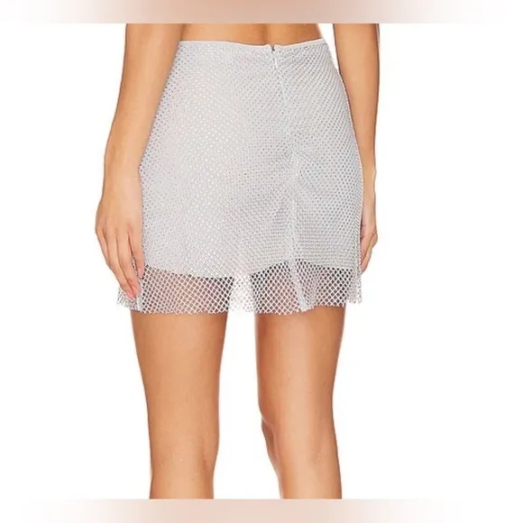 NWT WeWoreWhat Crystal Mini Skirt