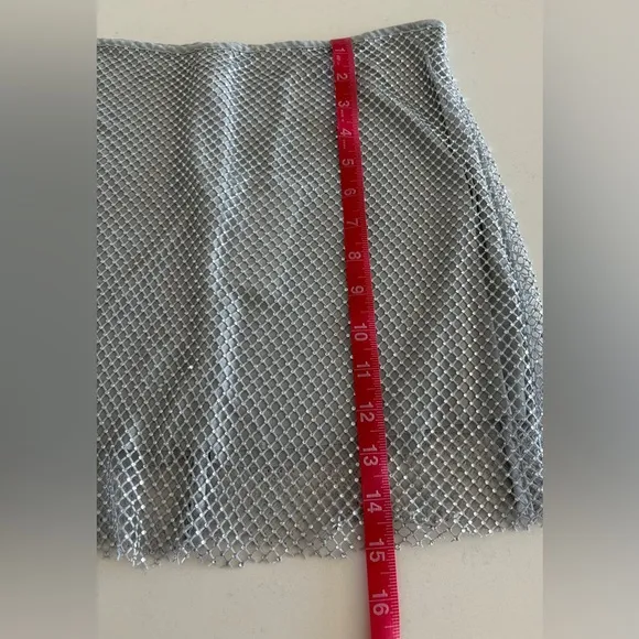 NWT WeWoreWhat Crystal Mini Skirt