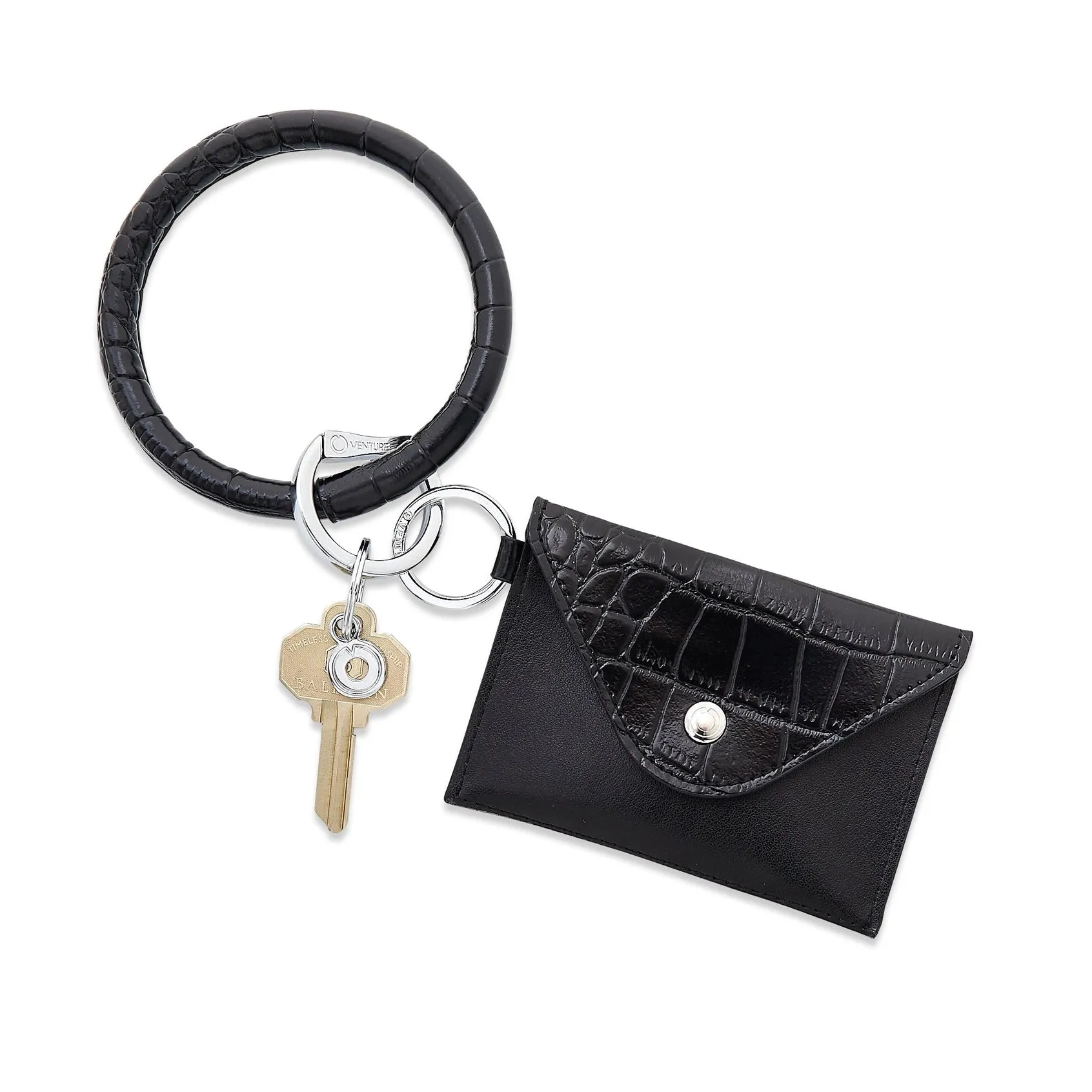 O-ring Mini Envelope Wallet Black
