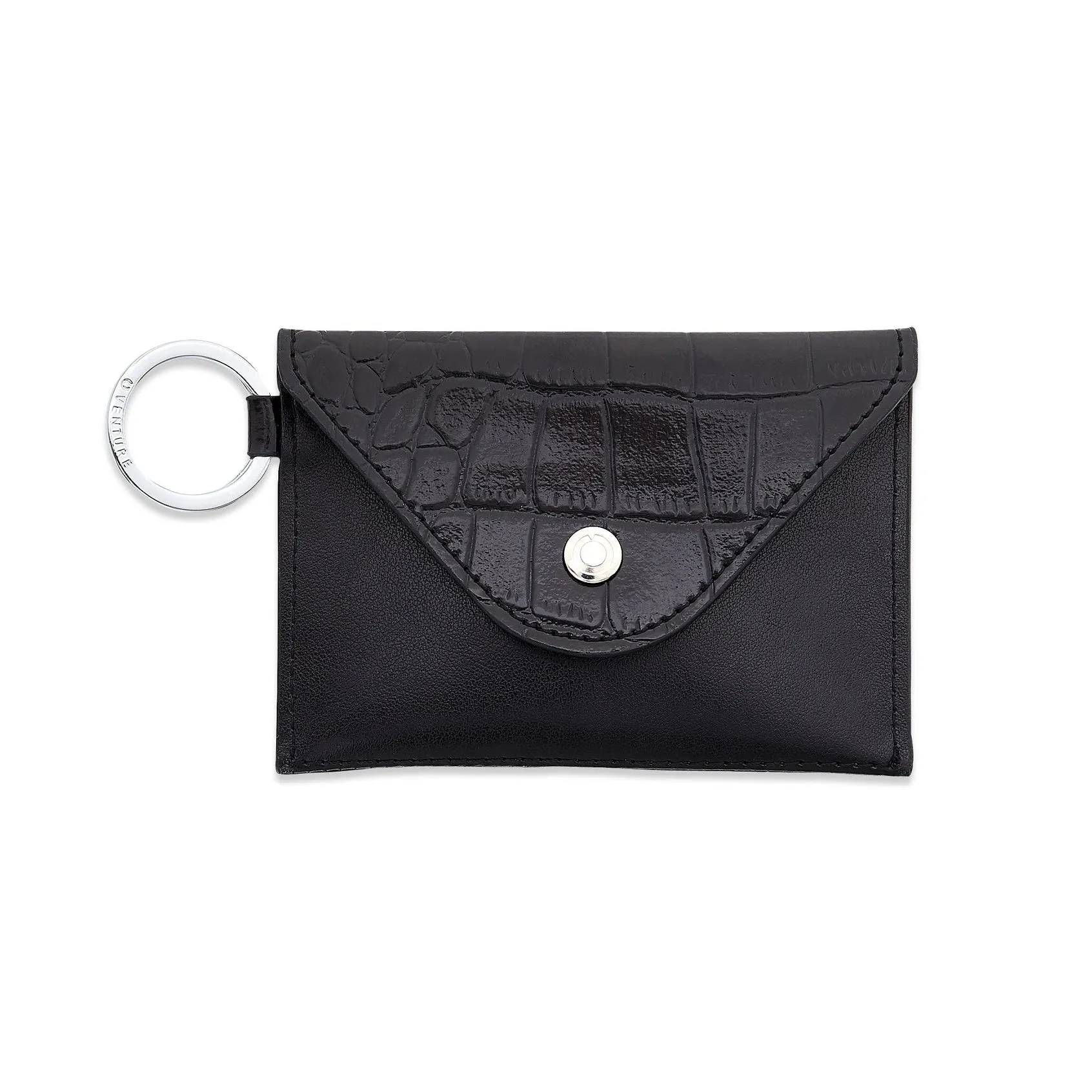 O-ring Mini Envelope Wallet Black