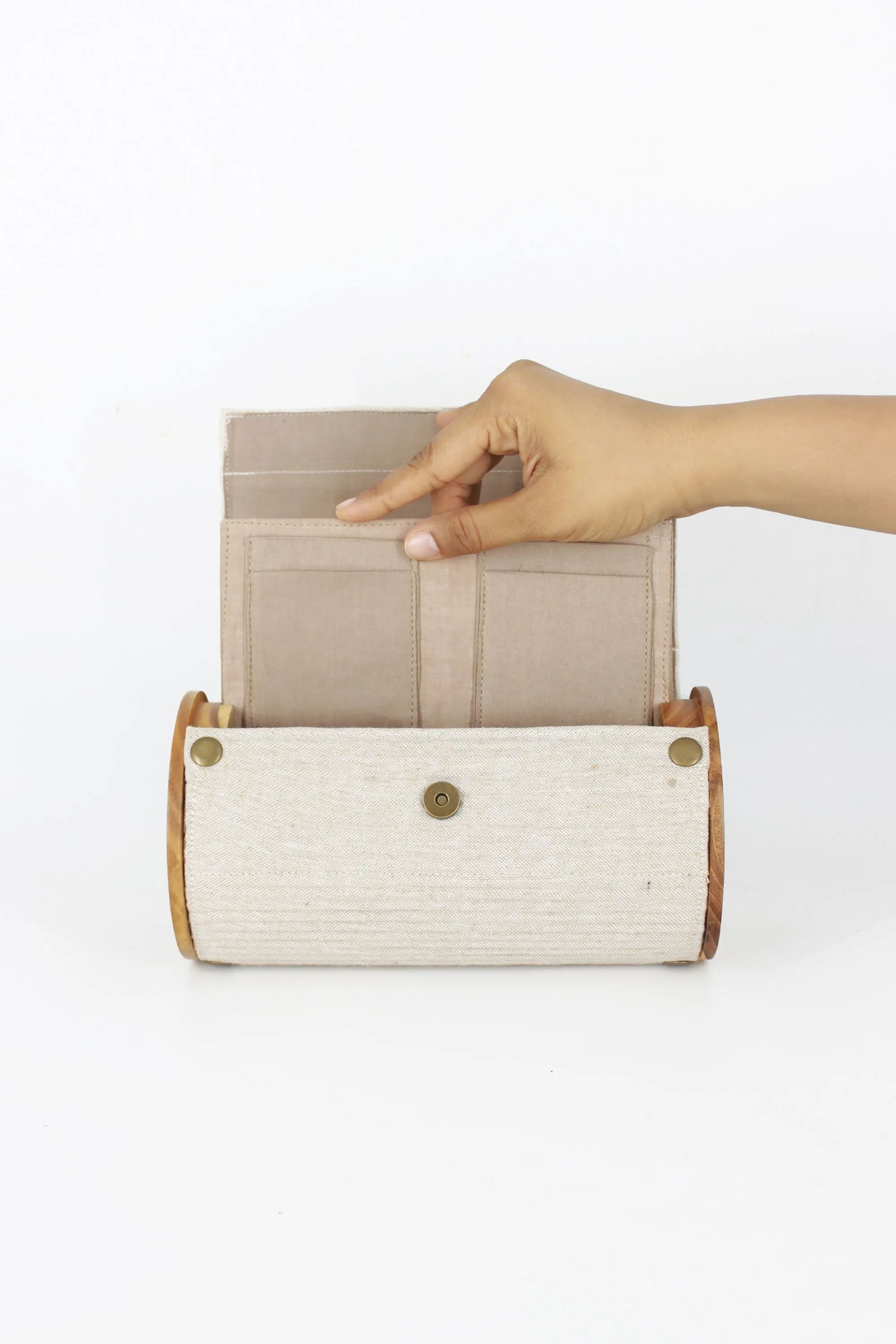 OAT & COCOA Round Clutch - Changeable Sleeve