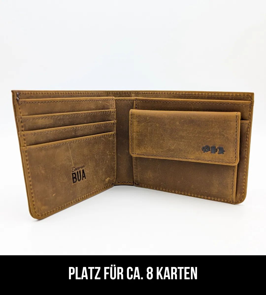Oktoberfest™️ Ledergeldbeutel, braun