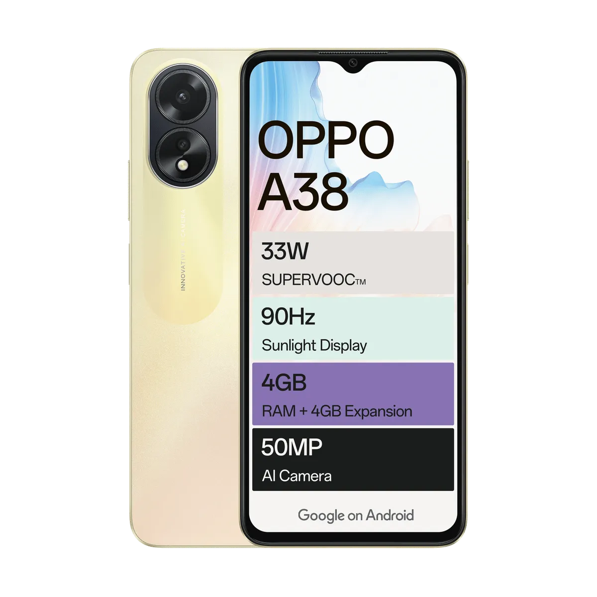Oppo A38 128GB Dual Sim - Gold