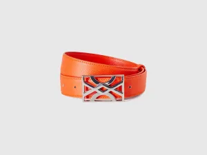 ORANGE BELT WITH LOGOED BUCKLE